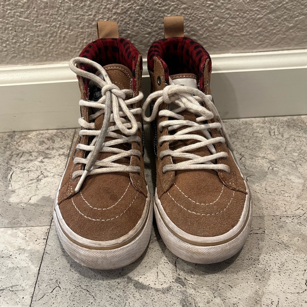 Vans-Brown High-Top Boy's Sneakers